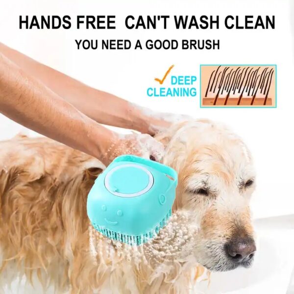Silicone Pet Accessories Cleaning Brush Dog Cat Hair Bath Comb Grooming Shower Brush For Cat Pets Bathing Products