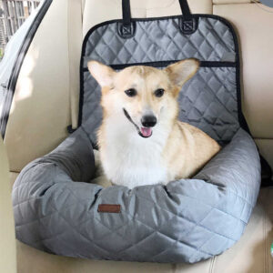 Luxurious 2-in-1 Water Resistant Comfy Indoor Lounge Funky Pillow Pet Dog Car Seat Cover for Pets Easy to Install