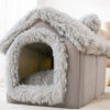 Manufacturer wholesale cute design warm short plush small dog cat cave house - Image 3